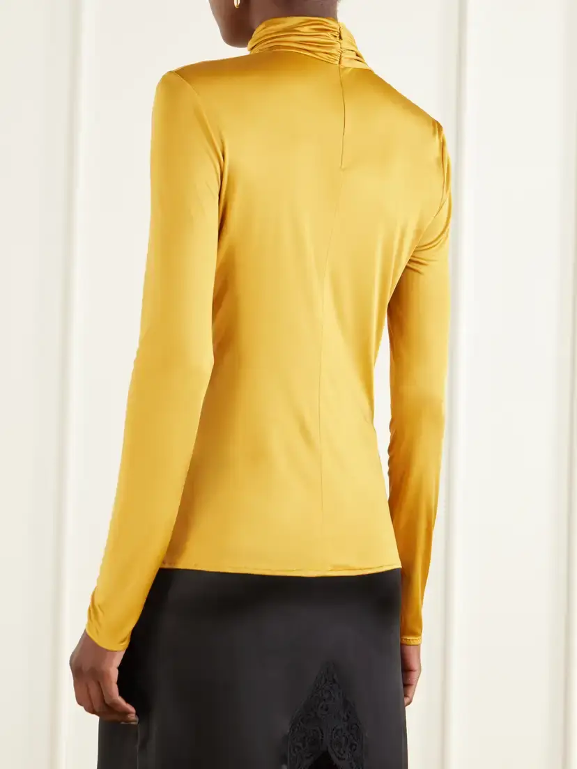 Balmain Draped Jersey Blouse | Thumbnail 4 Balmain Draped Jersey Blouse | Thumbnail 4