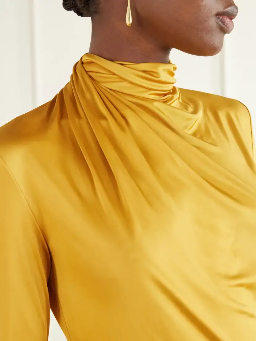 Balmain Draped Jersey Blouse | Thumbnail 5 Balmain Draped Jersey Blouse | Thumbnail 5