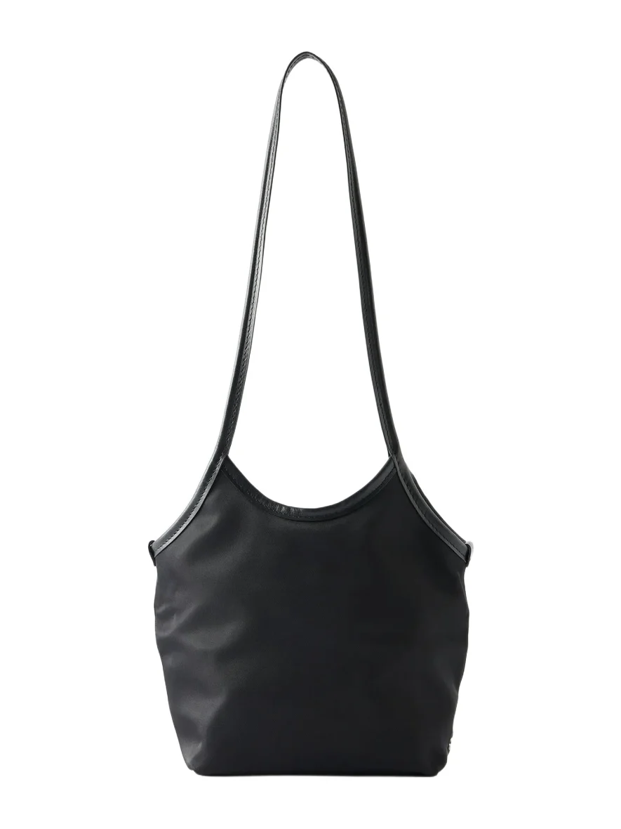 Cami Small Leather-trimmed Satin Shoulder Bag Cami Small Leather-trimmed Satin Shoulder Bag