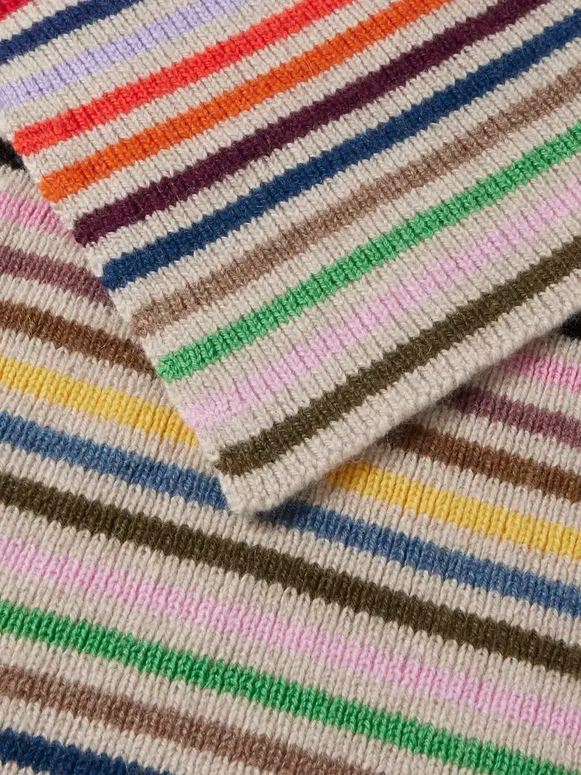 Suzie Kondi Soula Striped Cashmere Scarf | Thumbnail 3 Suzie Kondi Soula Striped Cashmere Scarf | Thumbnail 3