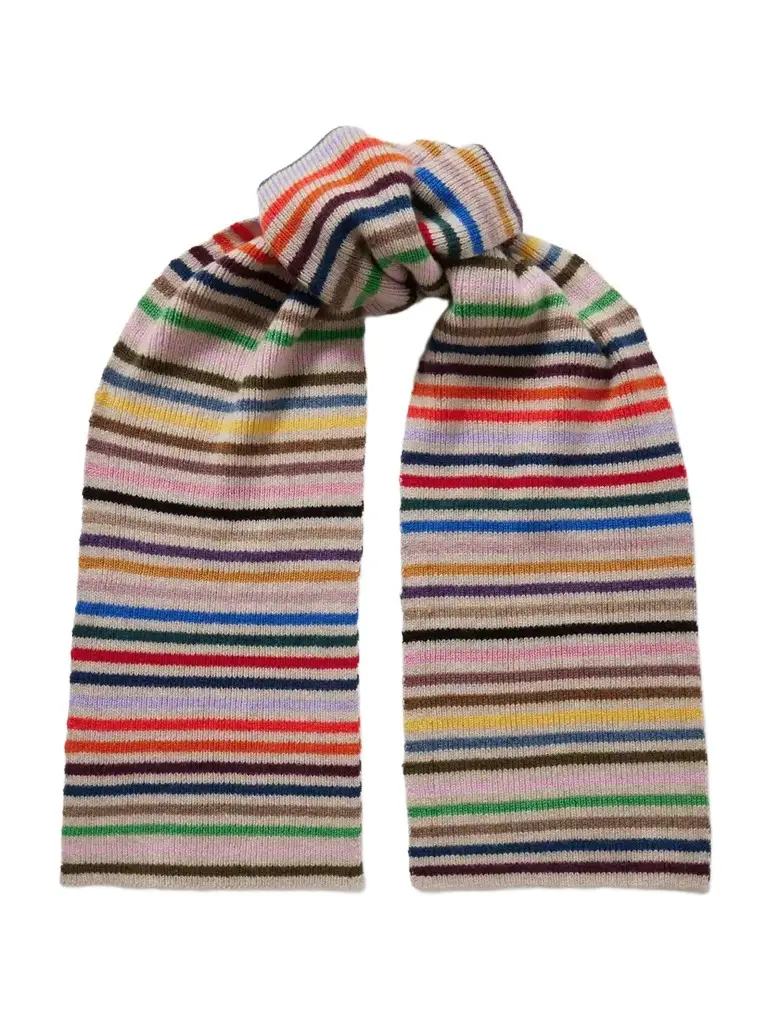 Suzie Kondi Soula Striped Cashmere Scarf