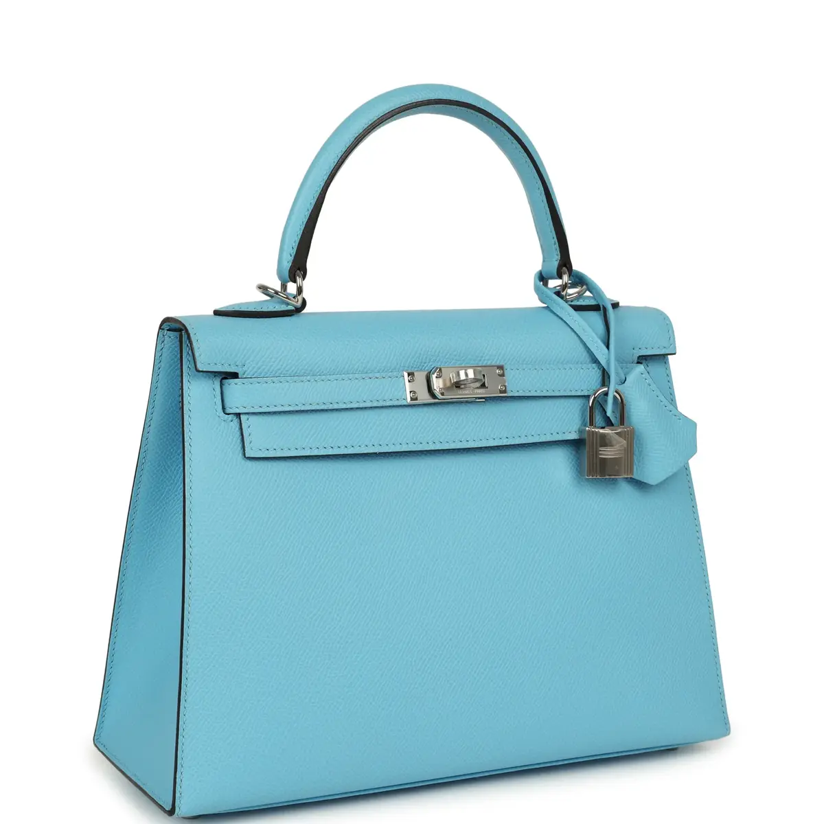 HERMÈS Hermes Kelly Sellier 25 Celeste Epsom Palladium Hardware | Thumbnail 2 HERMÈS Hermes Kelly Sellier 25 Celeste Epsom Palladium Hardware | Thumbnail 2