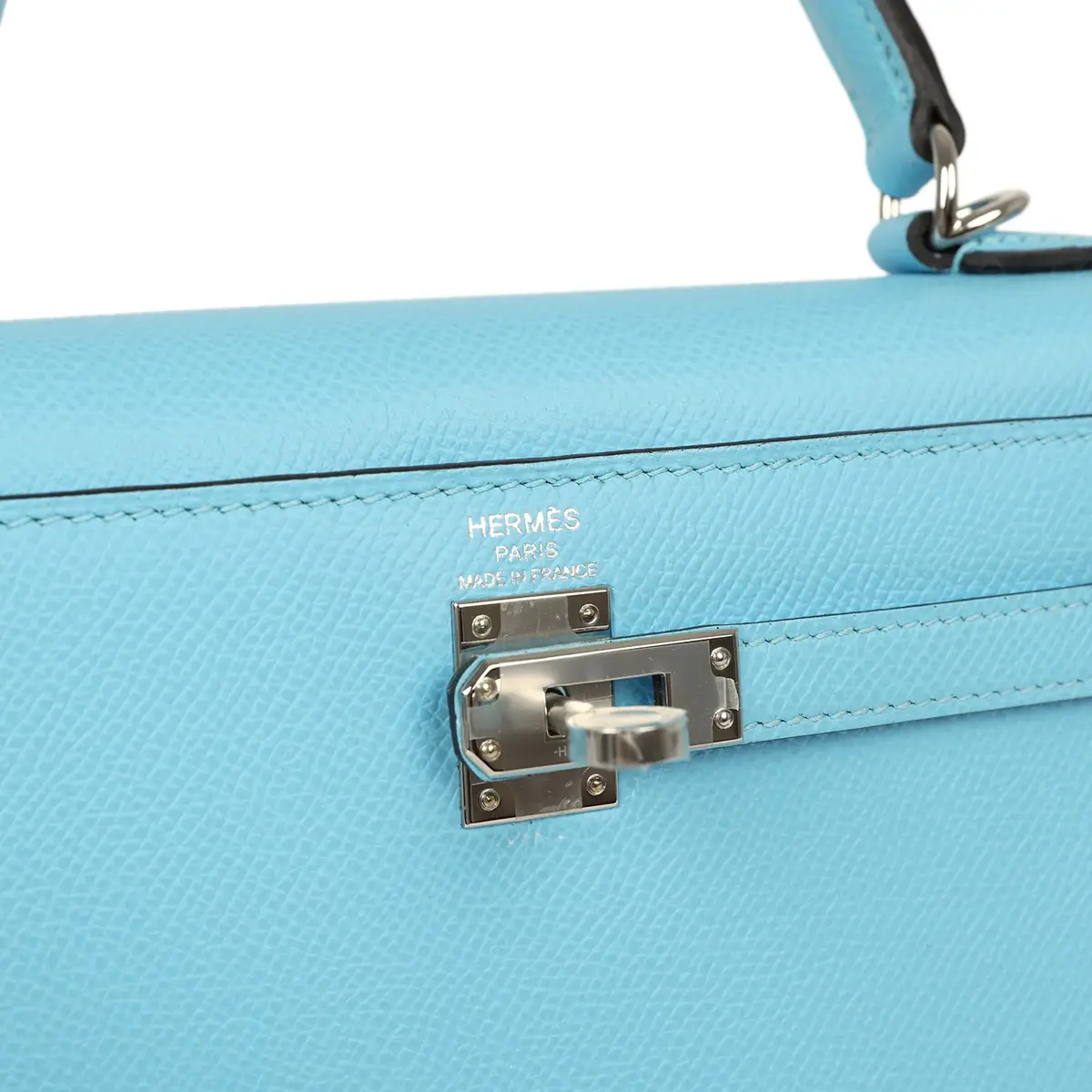 HERMÈS Hermes Kelly Sellier 25 Celeste Epsom Palladium Hardware | Thumbnail 7 HERMÈS Hermes Kelly Sellier 25 Celeste Epsom Palladium Hardware | Thumbnail 7