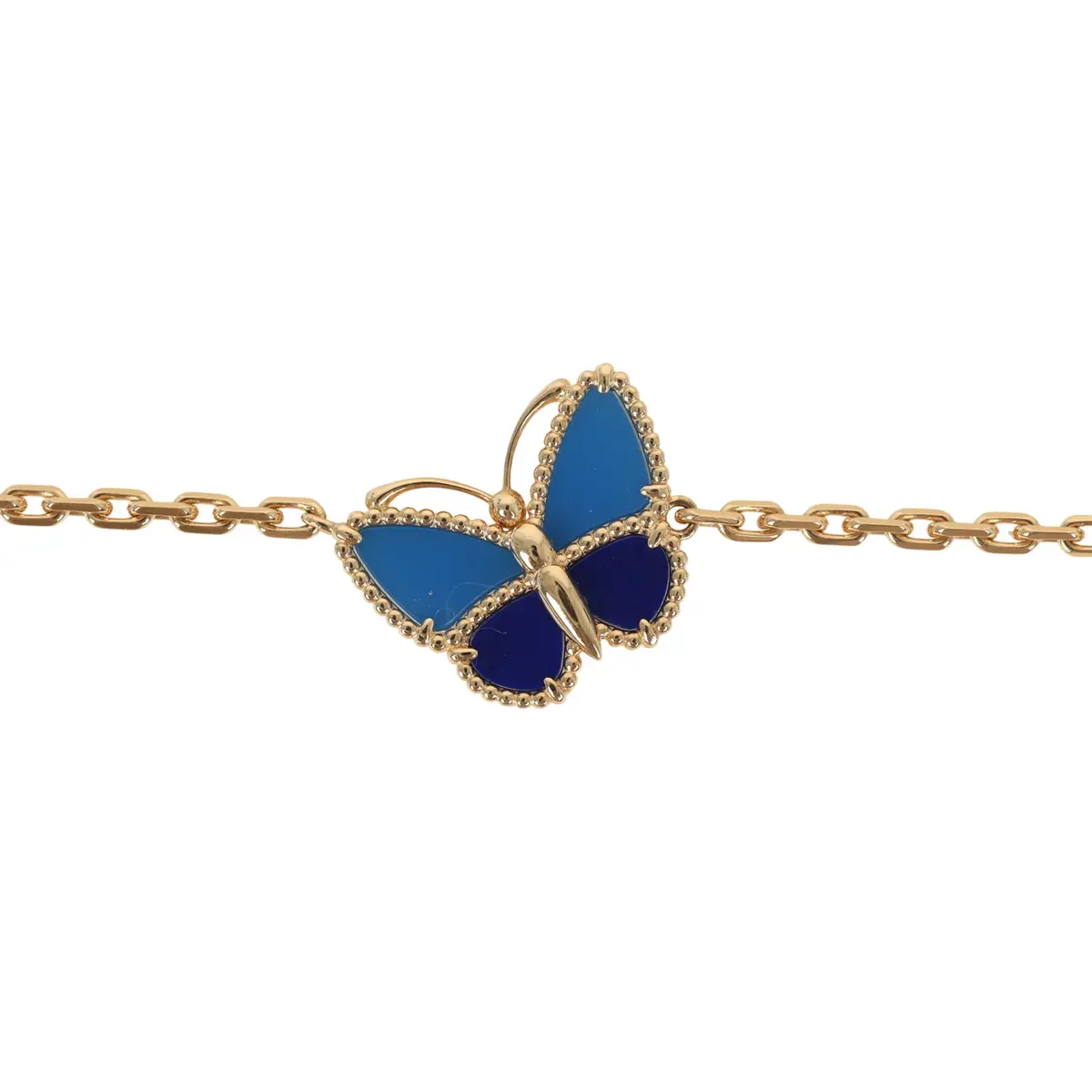 Van Cleef & Arpels Van Cleef & Arpels Lucky Spring Butterfly 5 Motif Bracelet Lapis Lazuli, Mother of Pearl, Green Agate 18K Yellow | Thumbnail 4 Van Cleef & Arpels Van Cleef & Arpels Lucky Spring Butterfly 5 Motif Bracelet Lapis Lazuli, Mother of Pearl, Green Agate 18K Yellow | Thumbnail 4