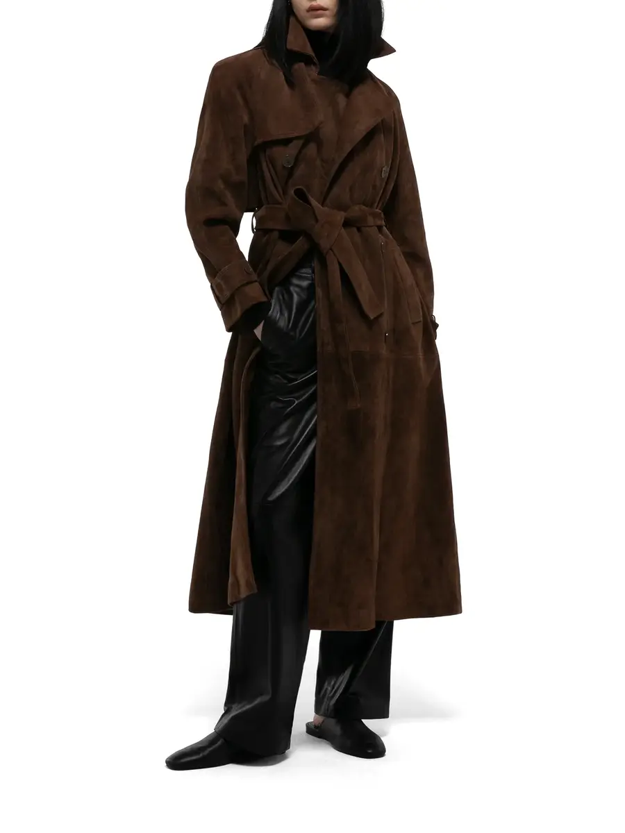 Ducie Corrin Suede Trench Coat | Thumbnail 2 Ducie Corrin Suede Trench Coat | Thumbnail 2