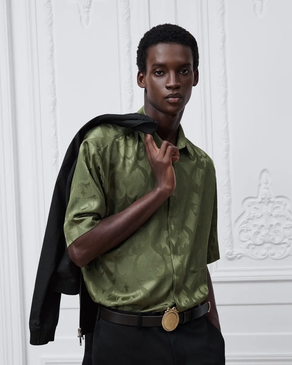 Dior Brocade Short-Sleeved Shirt | Thumbnail 2 Dior Brocade Short-Sleeved Shirt | Thumbnail 2