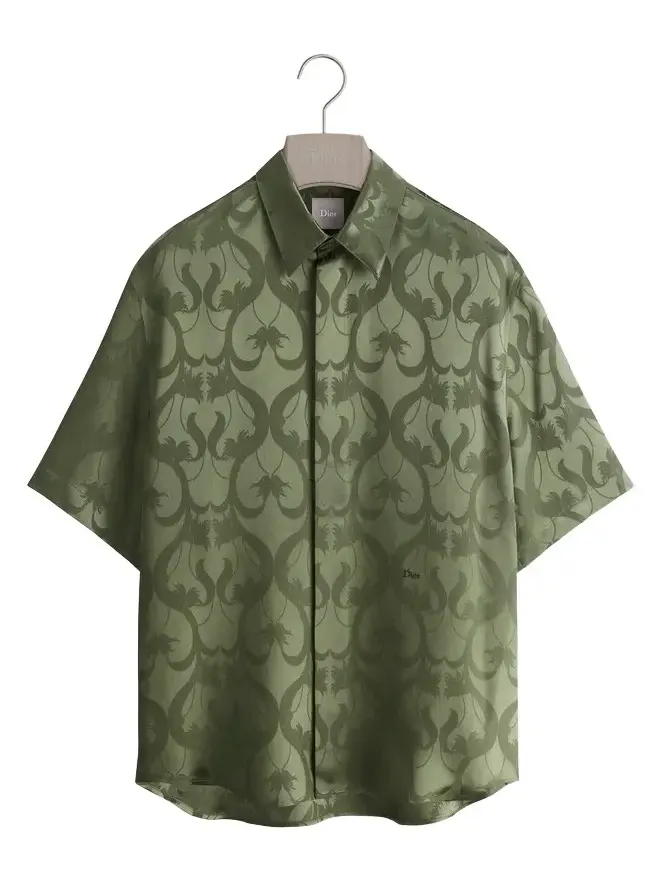Brocade Short-Sleeved Shirt