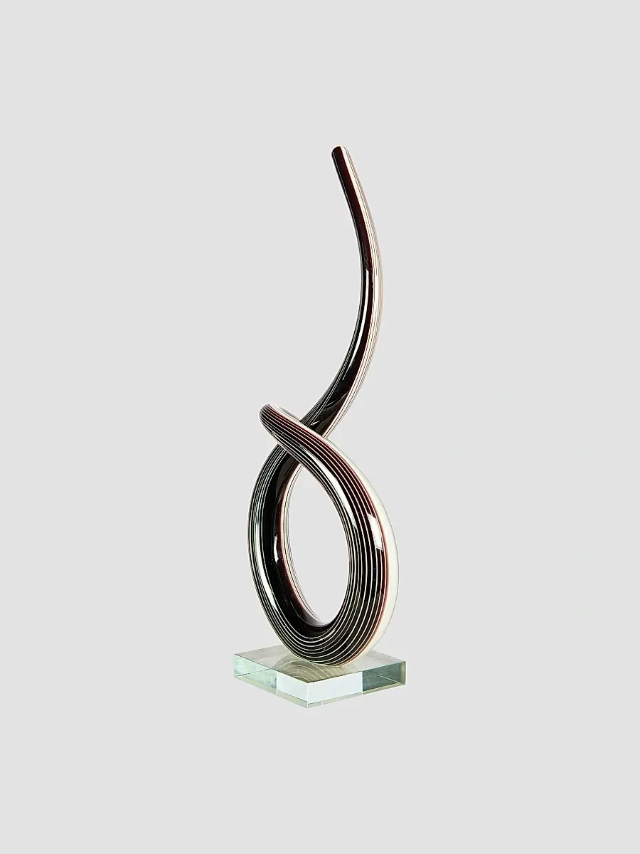 Dale Tiffany Midnight Spiral Glass Sculpture | Thumbnail 2