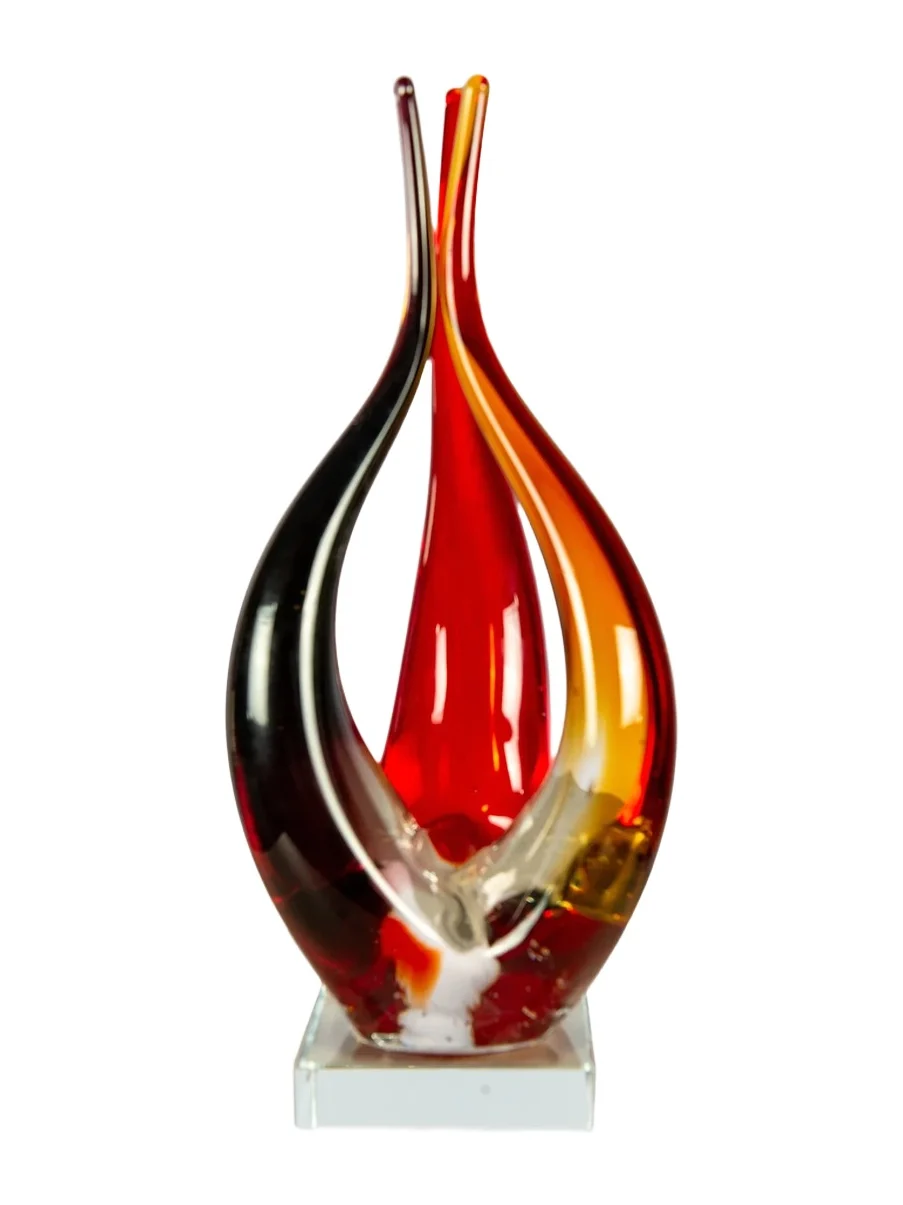 Dale Tiffany Phoenix Flame Glass Sculpture