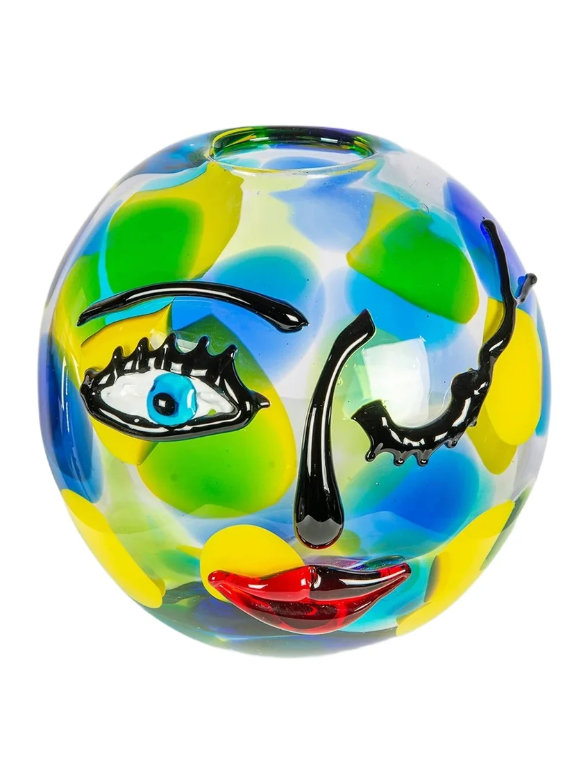 Dale Tiffany Winking Muse Glass Vase