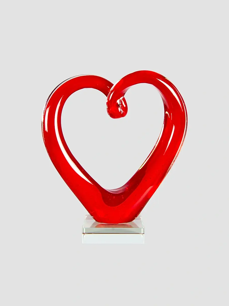 Dale Tiffany Ruby Heart Glass Sculpture | Thumbnail 4 Dale Tiffany Ruby Heart Glass Sculpture | Thumbnail 4