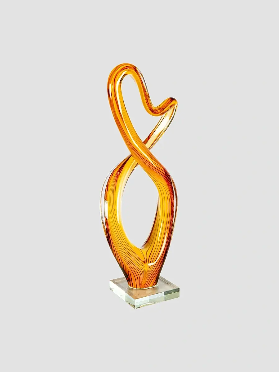 Dale Tiffany Golden Infinity Glass Sculpture | Thumbnail 2