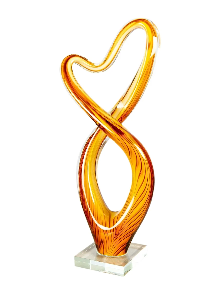 Dale Tiffany Golden Infinity Glass Sculpture