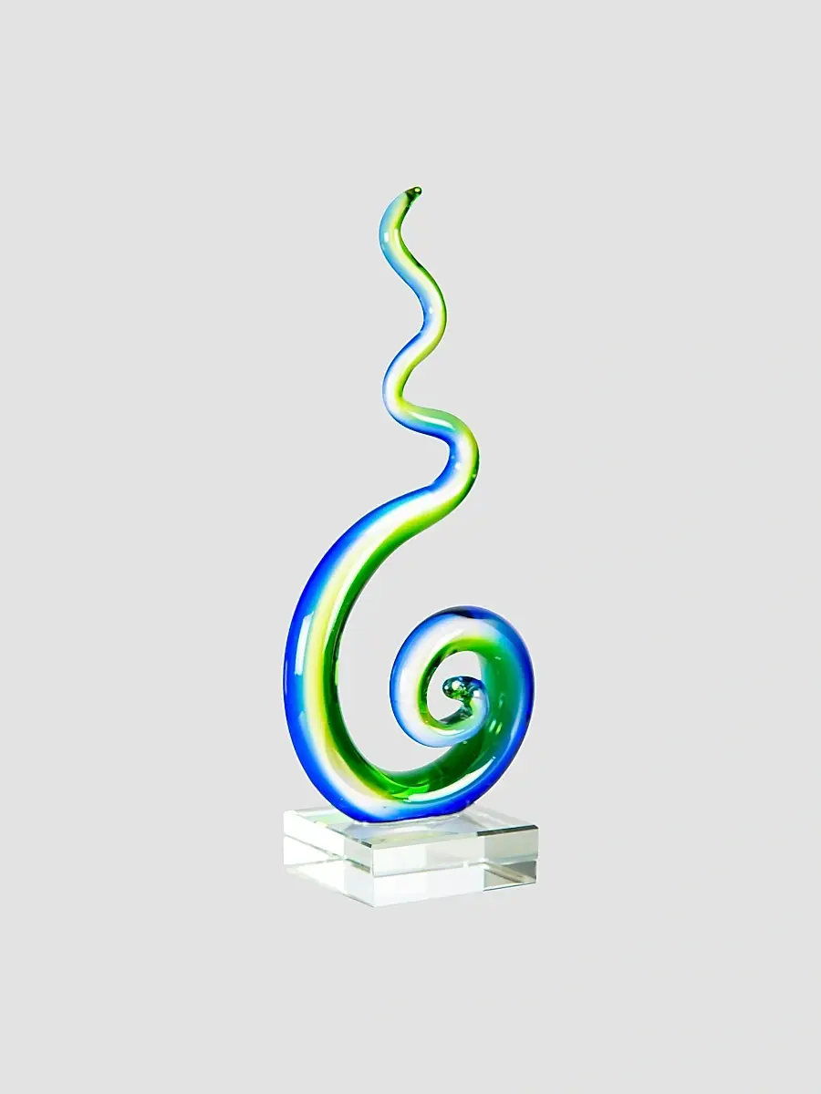 Dale Tiffany Coastal Whirl Handcrafted Art Glass Sculpture | Thumbnail 2
