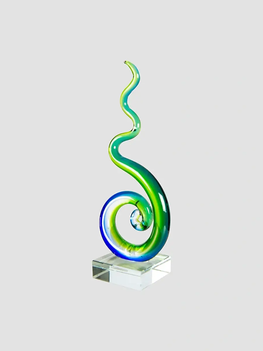 Dale Tiffany Coastal Whirl Handcrafted Art Glass Sculpture | Thumbnail 3
