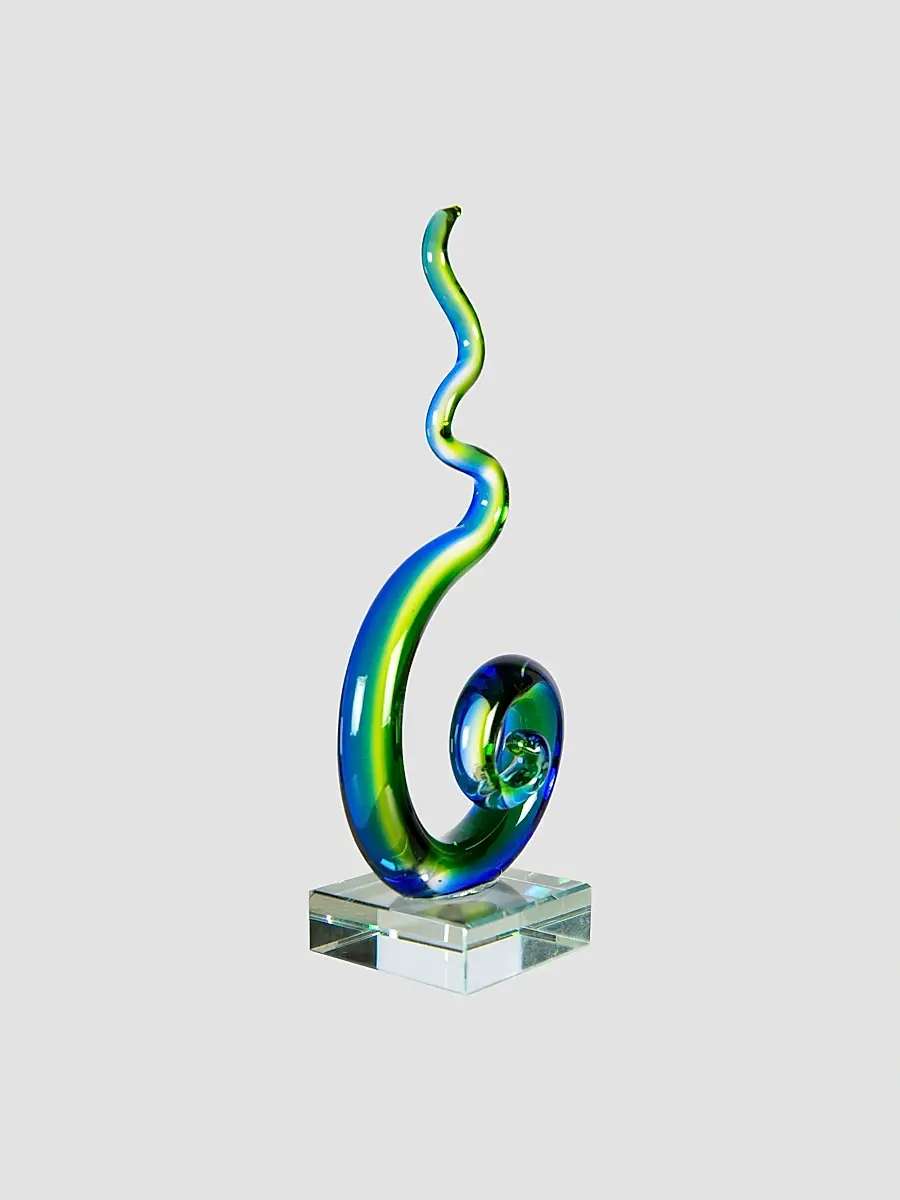 Dale Tiffany Coastal Whirl Handcrafted Art Glass Sculpture | Thumbnail 4