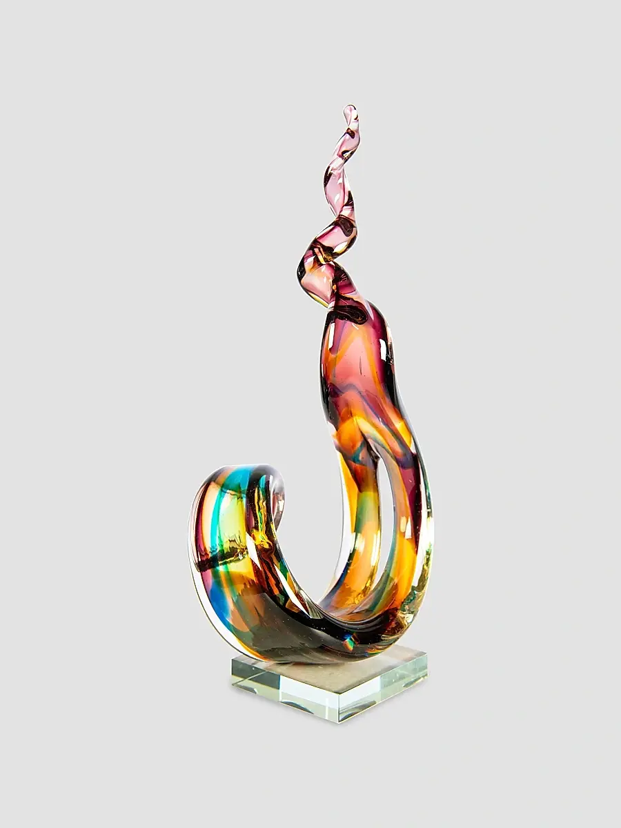 Dale Tiffany Twilight Twist Handcrafted Art Glass Sculpture | Thumbnail 2