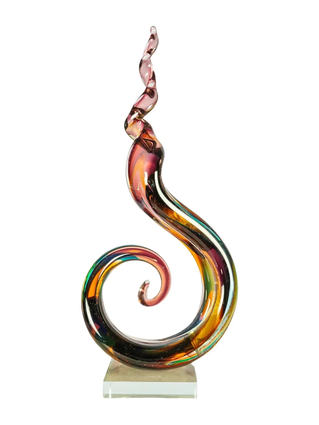 Dale Tiffany Twilight Twist Handcrafted Art Glass Sculpture