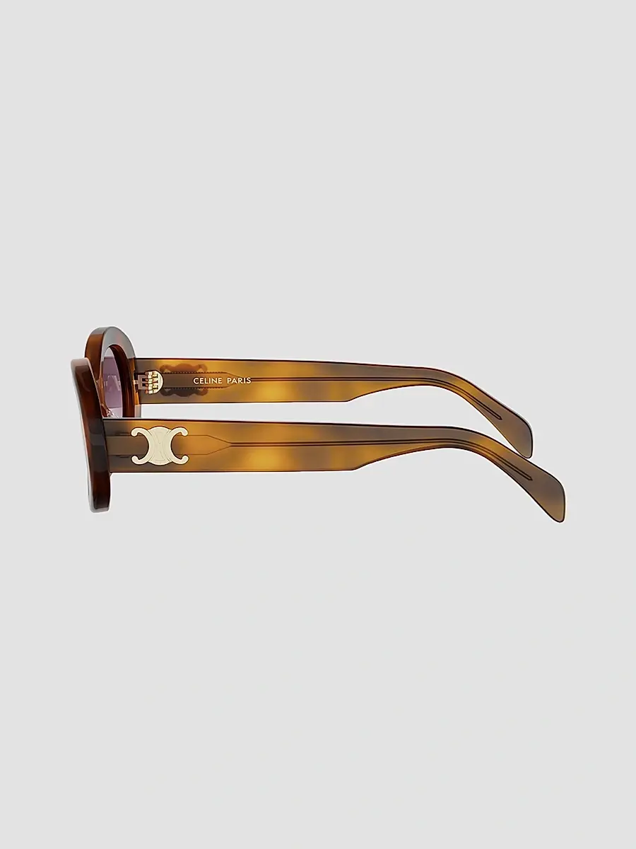 Celine Women's Triomphe 52MM Oval Sunglasses | Thumbnail 3 Celine Women's Triomphe 52MM Oval Sunglasses | Thumbnail 3