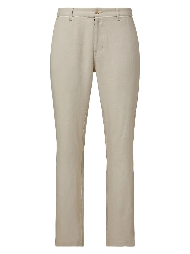 Onia Men's Linen Flat-Front Trousers