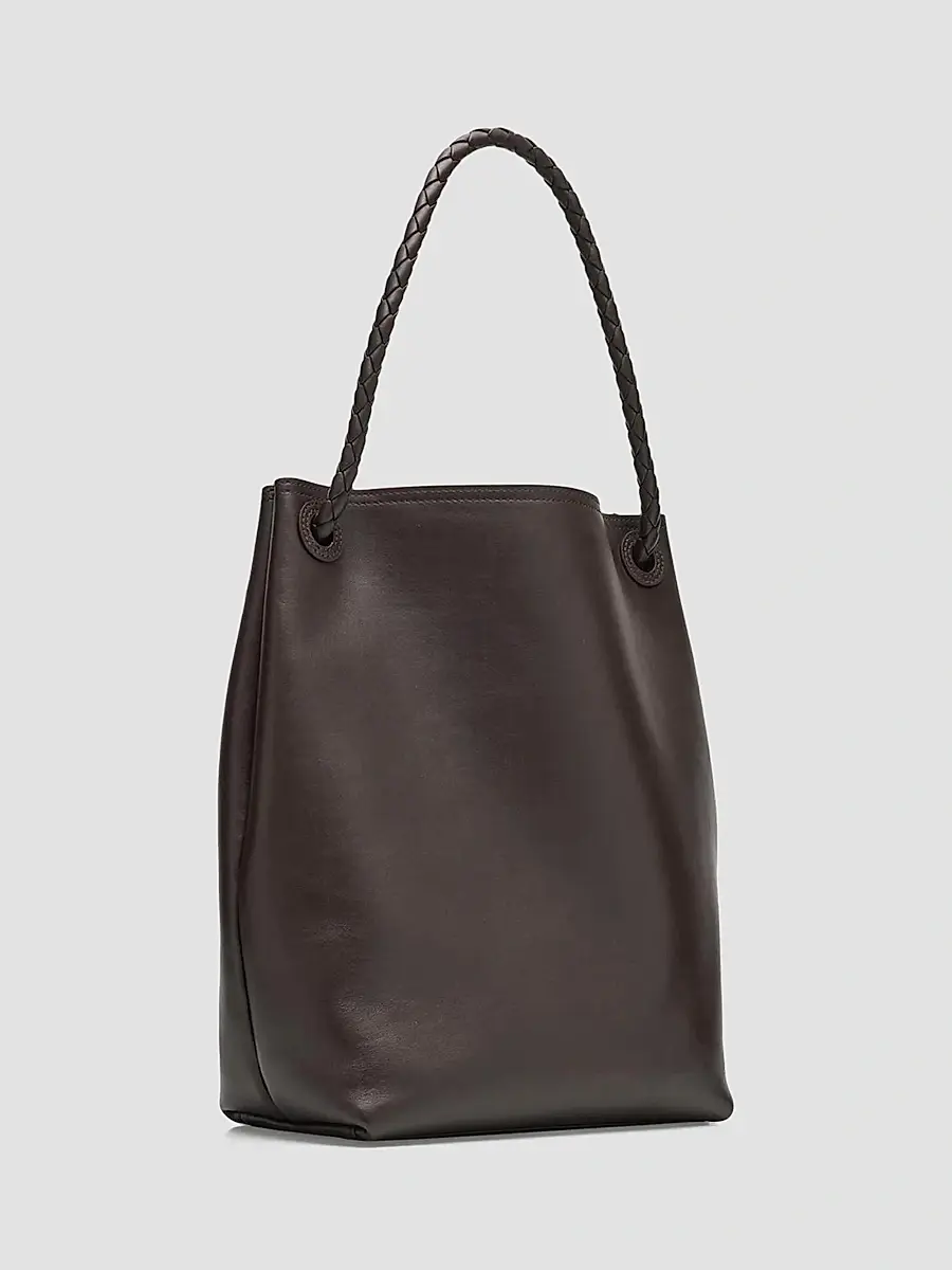 Bottega Veneta Women's Borsa Leather Bucket Bag | Thumbnail 3 Bottega Veneta Women's Borsa Leather Bucket Bag | Thumbnail 3