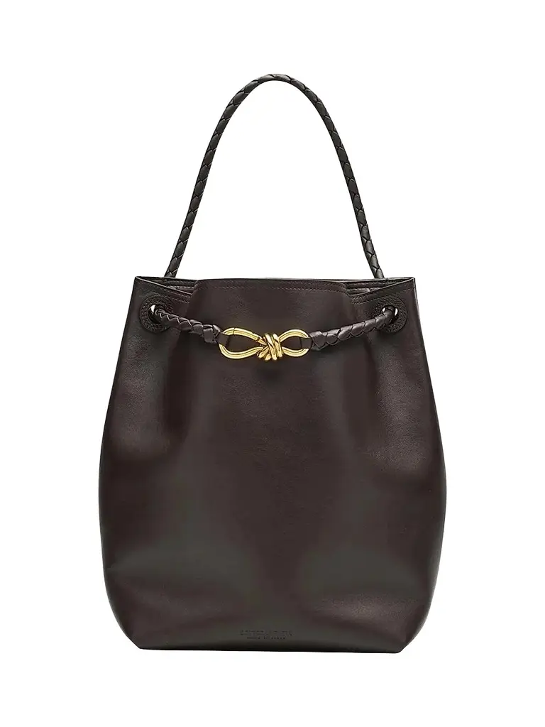 Bottega Veneta Women's Borsa Leather Bucket Bag