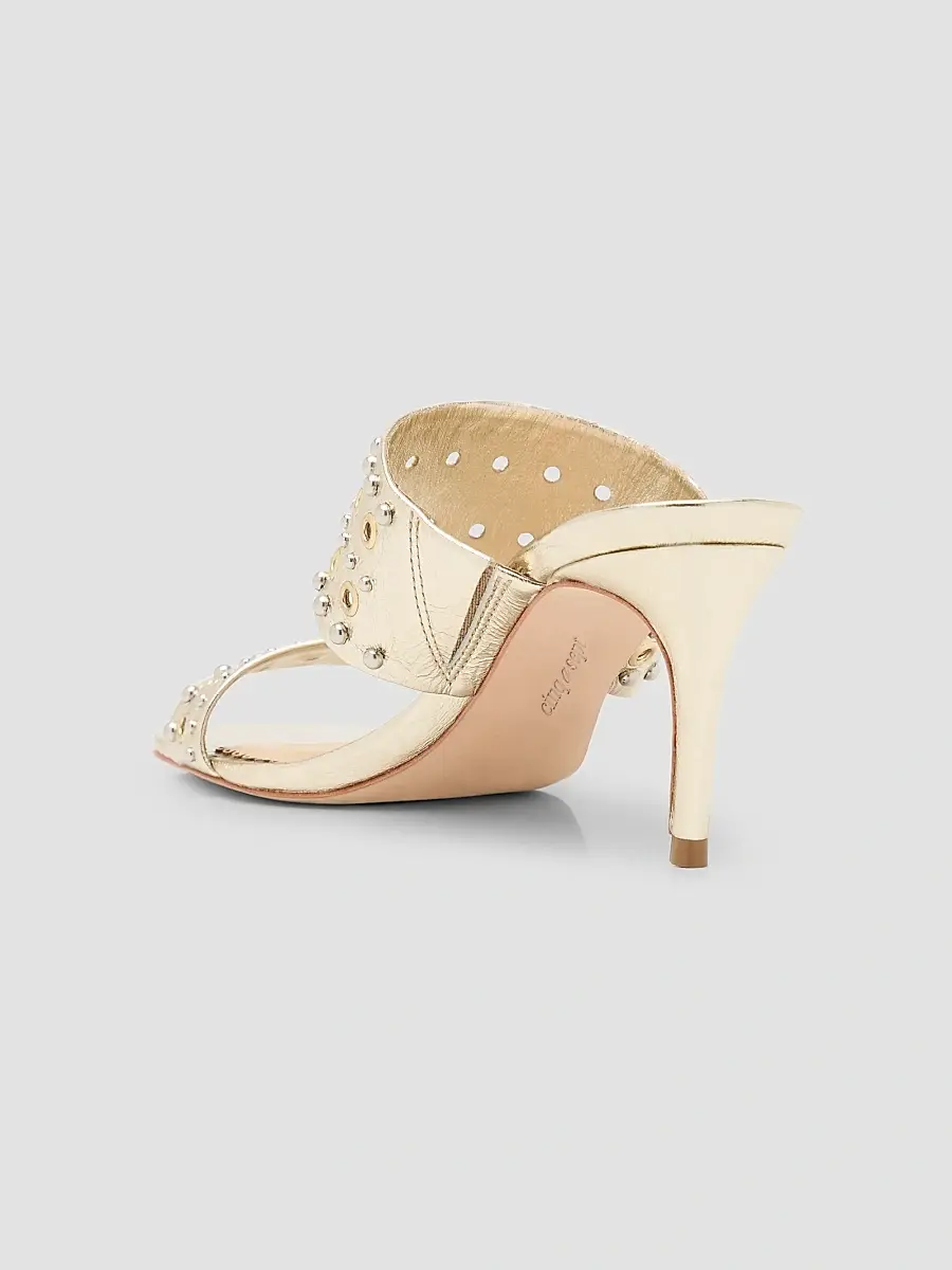Cinq à Sept Women's Sutton Mixed Hardware 70MM Metallic Sandals | Thumbnail 2 Cinq à Sept Women's Sutton Mixed Hardware 70MM Metallic Sandals | Thumbnail 2