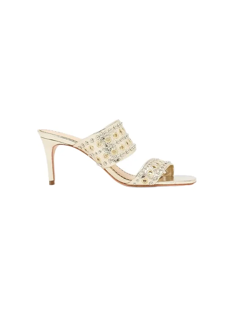 Cinq à Sept Women's Sutton Mixed Hardware 70MM Metallic Sandals