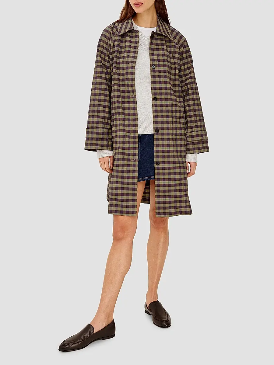 RAILS Women's Mattie Oversized Check Crinkled Coat | Thumbnail 4 RAILS Women's Mattie Oversized Check Crinkled Coat | Thumbnail 4