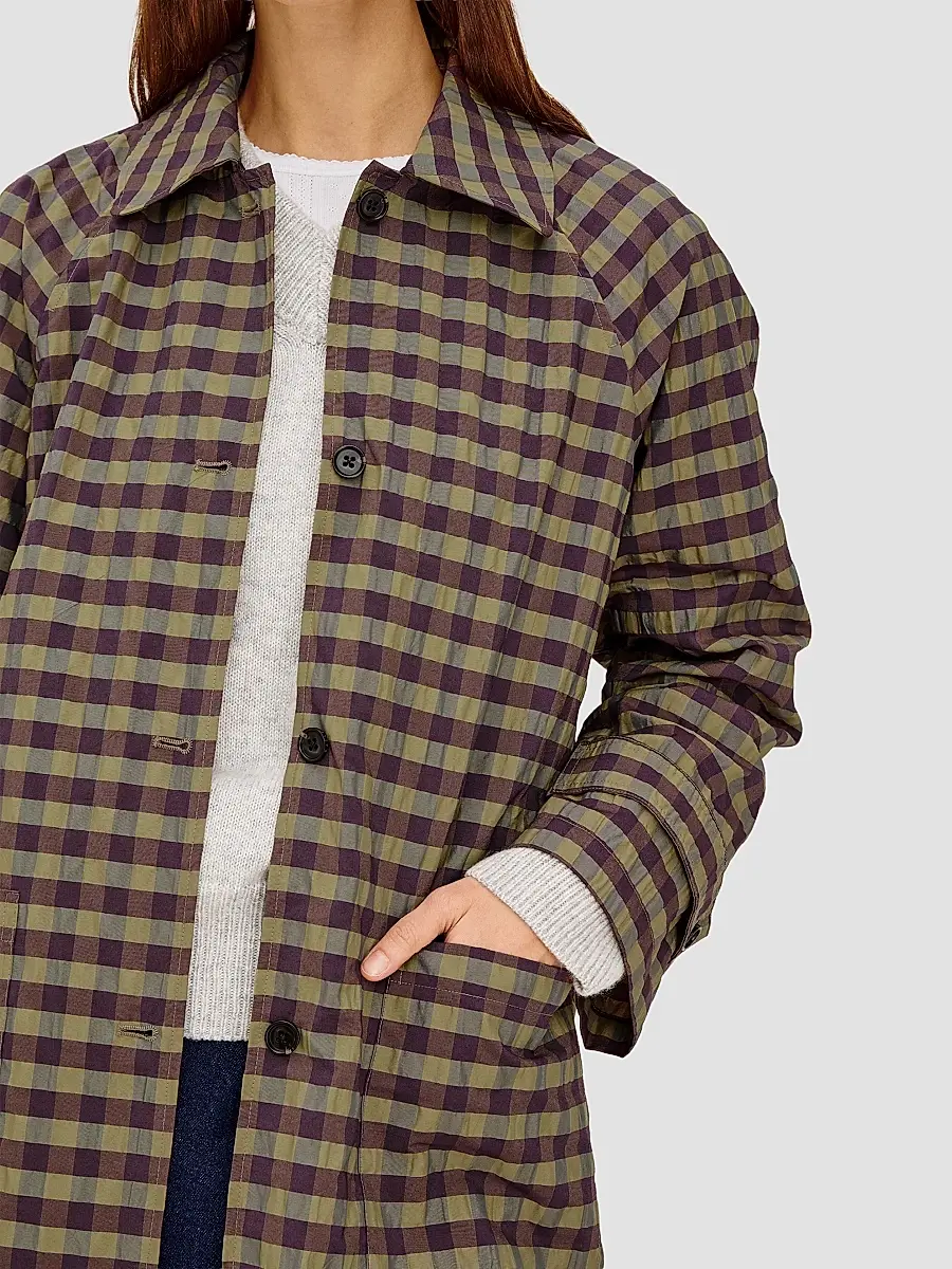 RAILS Women's Mattie Oversized Check Crinkled Coat | Thumbnail 5 RAILS Women's Mattie Oversized Check Crinkled Coat | Thumbnail 5