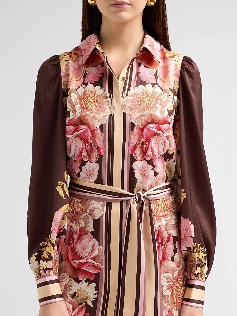 Misa Los Angeles Women's Poppy Floral Tie-Waist Mini Dress | Thumbnail 5