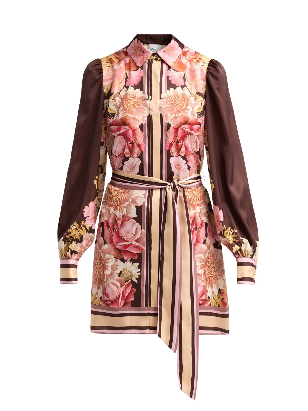 Women's Poppy Floral Tie-Waist Mini Dress Women's Poppy Floral Tie-Waist Mini Dress