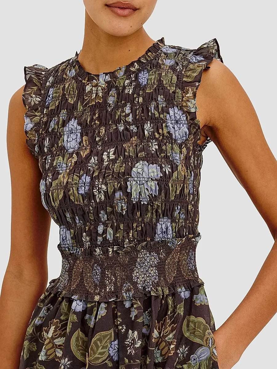 RAILS Women's Vivier Floral Smocked Midi Dress | Thumbnail 4