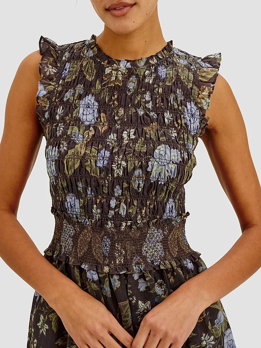 RAILS Women's Vivier Floral Smocked Midi Dress | Thumbnail 5