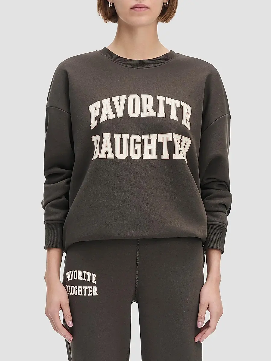 Favorite Daughter Women's Collegiate Cotton-Blend Sweatshirt | Thumbnail 4 Favorite Daughter Women's Collegiate Cotton-Blend Sweatshirt | Thumbnail 4