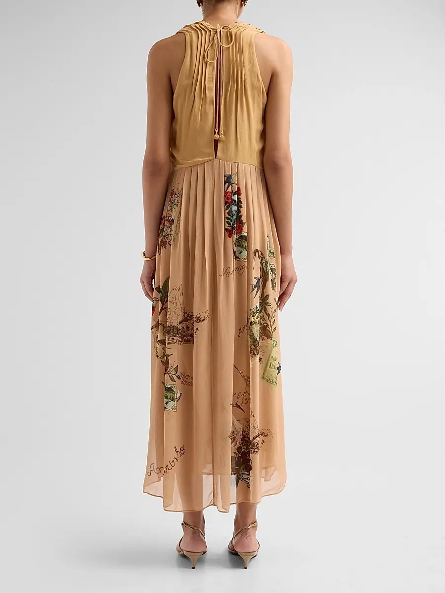 Farm Rio Women's Bird Poetry Hummingbird Midi Dress | Thumbnail 3 Farm Rio Women's Bird Poetry Hummingbird Midi Dress | Thumbnail 3