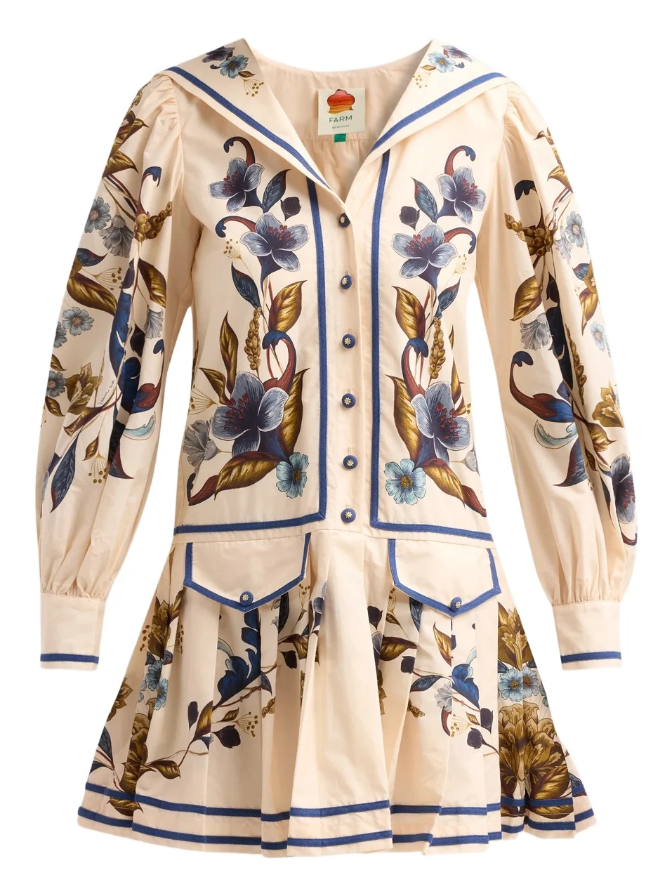 Women's Golden Nature Long-Sleeve Mini Dress Women's Golden Nature Long-Sleeve Mini Dress