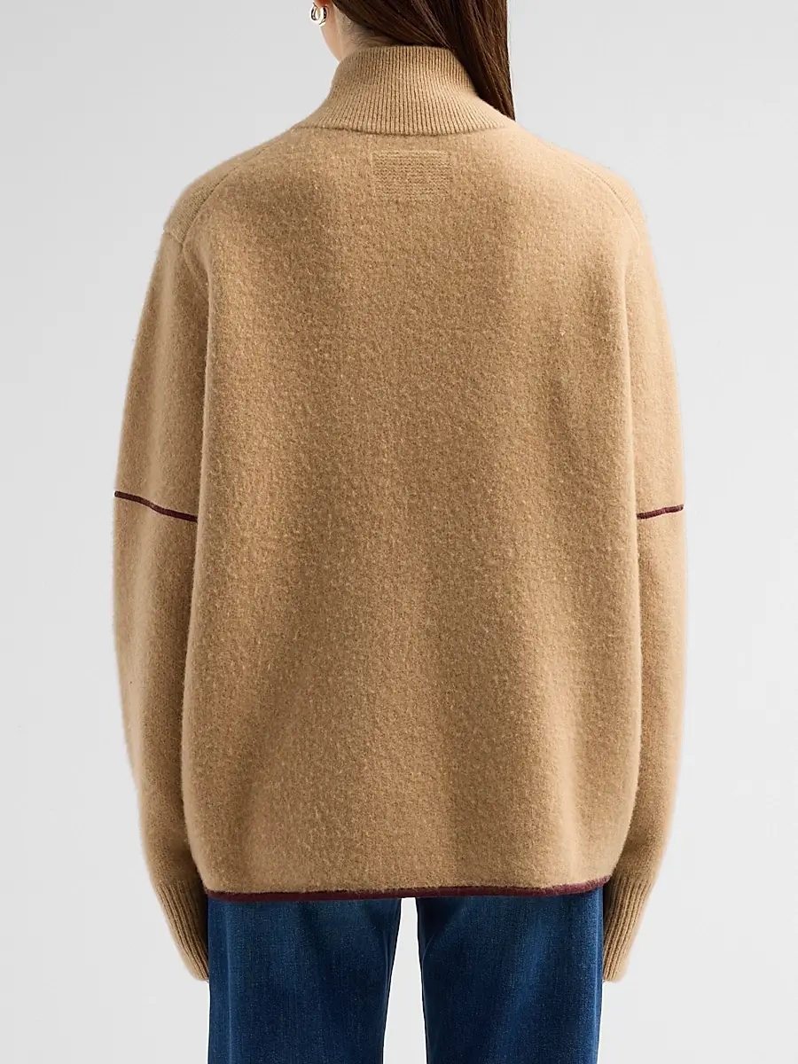 Guest In Residence Women's Louis Felted Wool-Cashmere Zip-Front Jacket | Thumbnail 3 Guest In Residence Women's Louis Felted Wool-Cashmere Zip-Front Jacket | Thumbnail 3