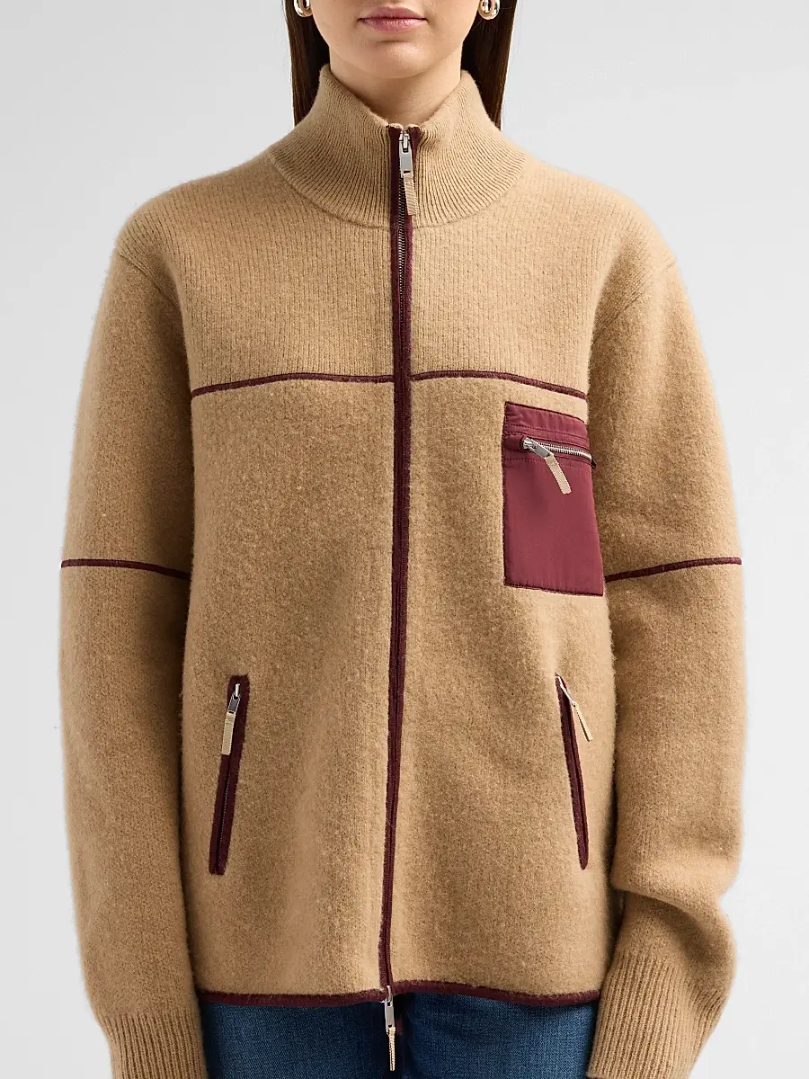 Guest In Residence Women's Louis Felted Wool-Cashmere Zip-Front Jacket | Thumbnail 5 Guest In Residence Women's Louis Felted Wool-Cashmere Zip-Front Jacket | Thumbnail 5