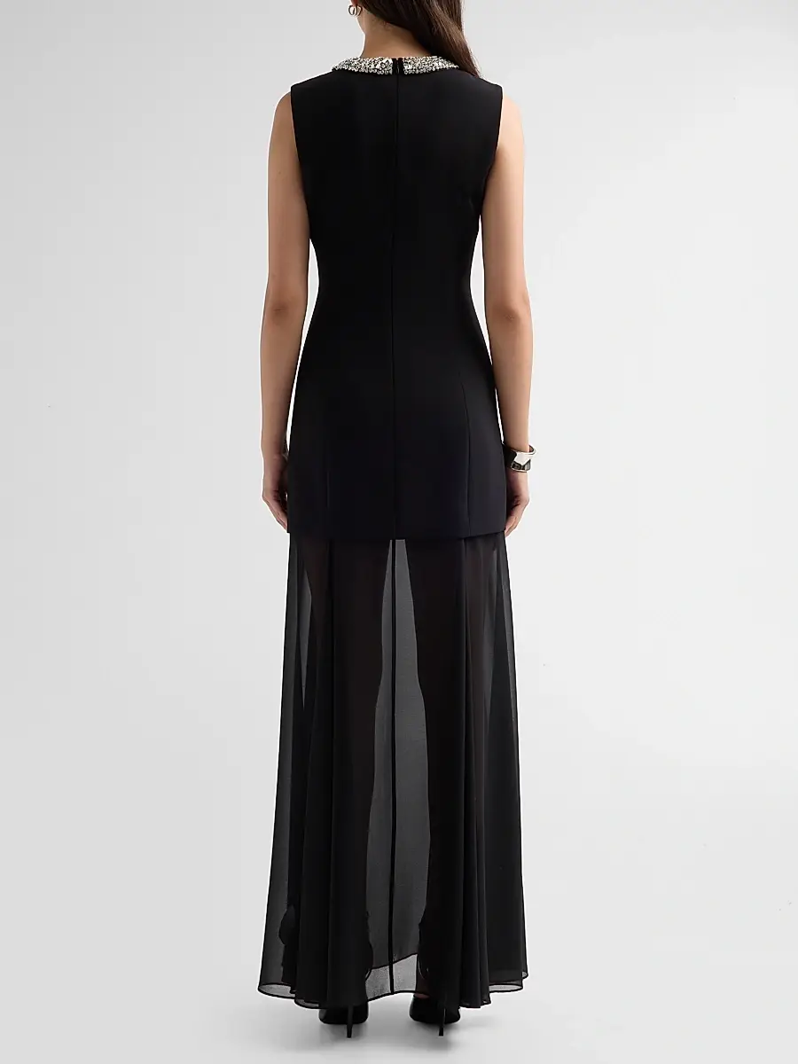 Veronica Beard Women's Luminara Embellished A-Line Gown | Thumbnail 3 Veronica Beard Women's Luminara Embellished A-Line Gown | Thumbnail 3