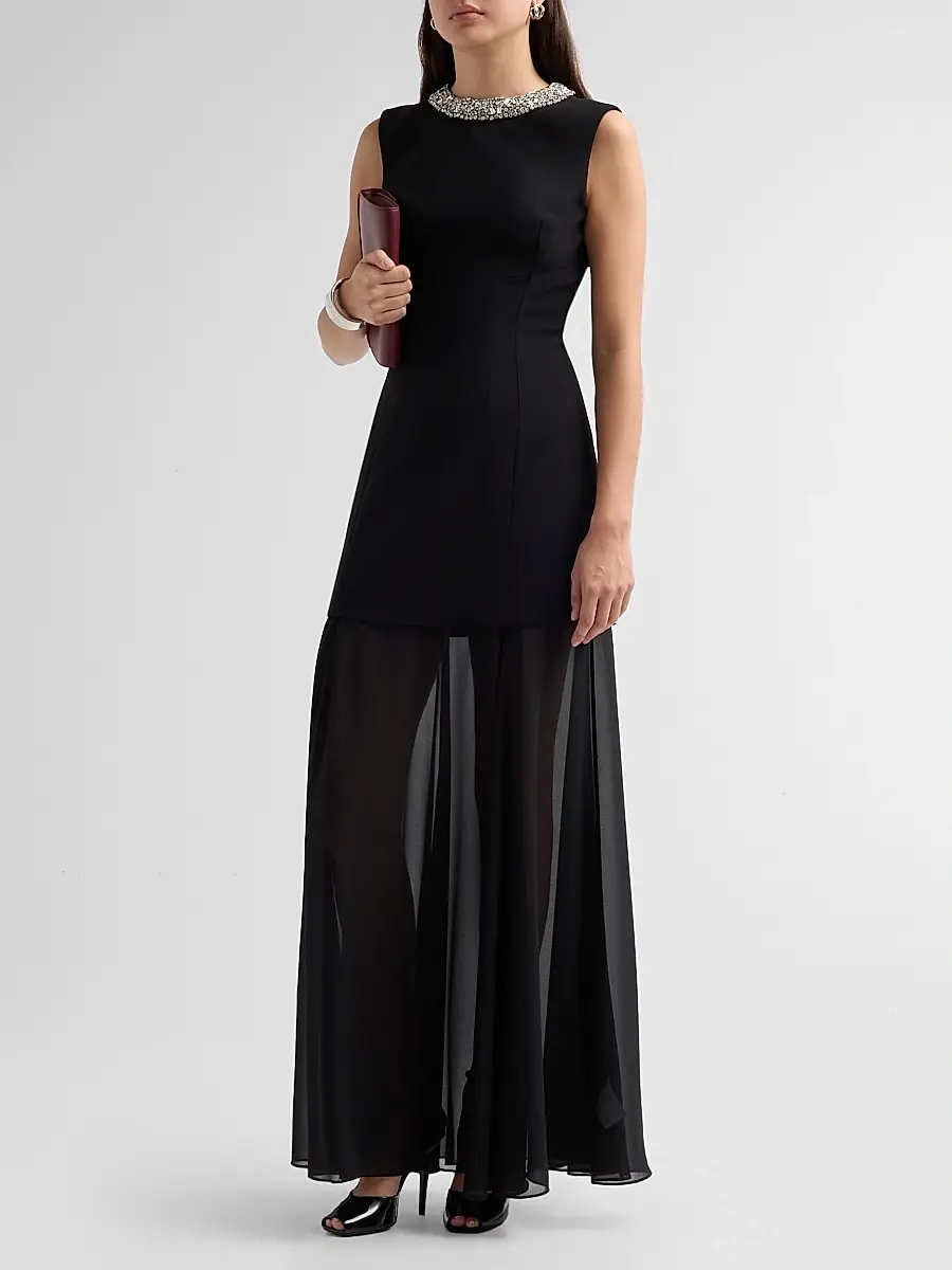Veronica Beard Women's Luminara Embellished A-Line Gown | Thumbnail 4 Veronica Beard Women's Luminara Embellished A-Line Gown | Thumbnail 4