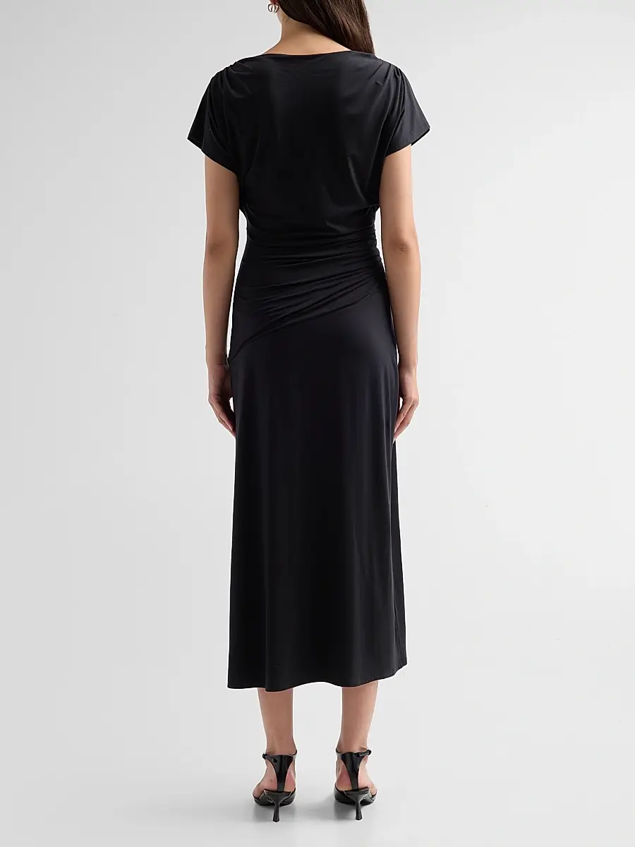 Veronica Beard Women's Lila Ruched Midi Dress | Thumbnail 3