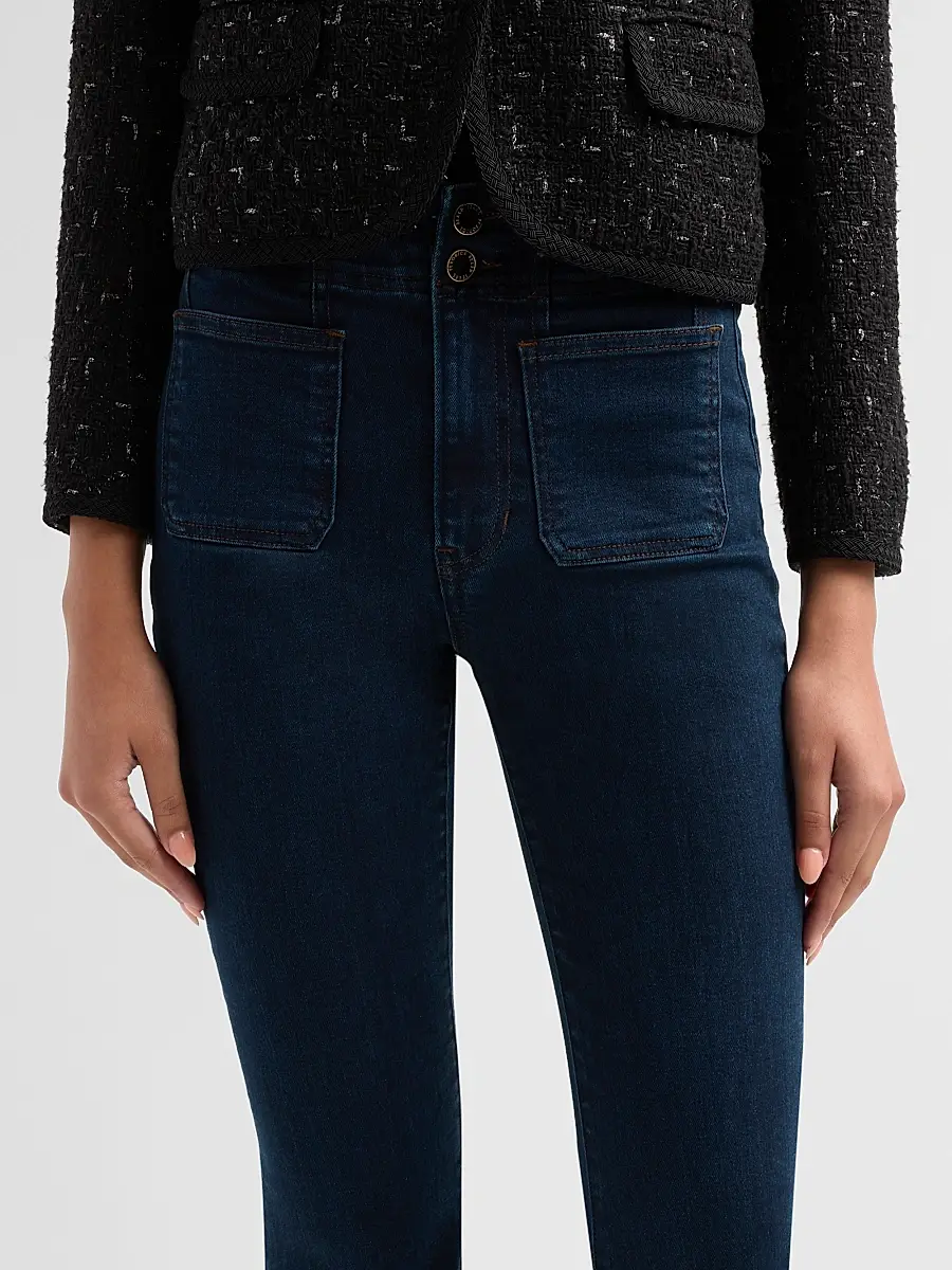 Veronica Beard Women's Beverly Chain-Trimmed High-Rise Jeans | Thumbnail 5 Veronica Beard Women's Beverly Chain-Trimmed High-Rise Jeans | Thumbnail 5