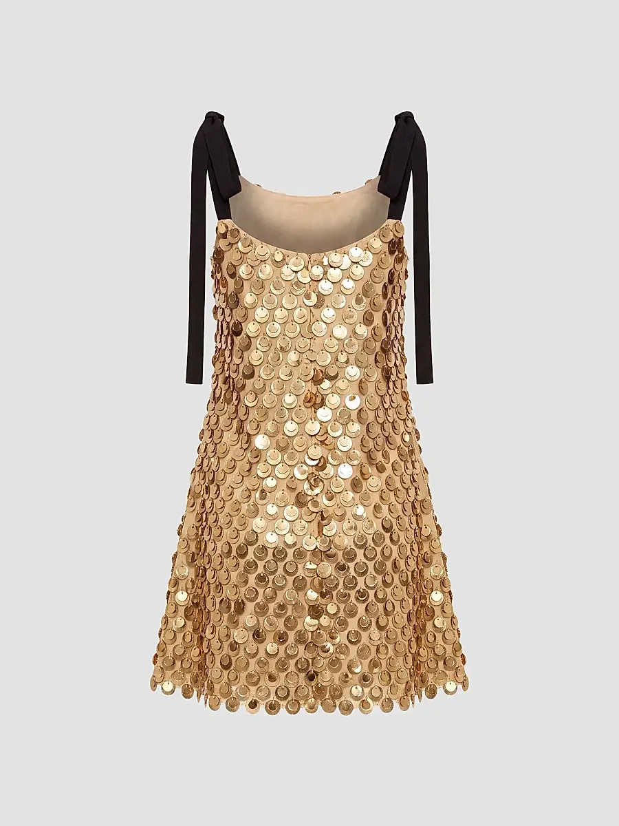 Mac Duggal Women's Paillette-Embellished Mini Dress | Thumbnail 5 Mac Duggal Women's Paillette-Embellished Mini Dress | Thumbnail 5
