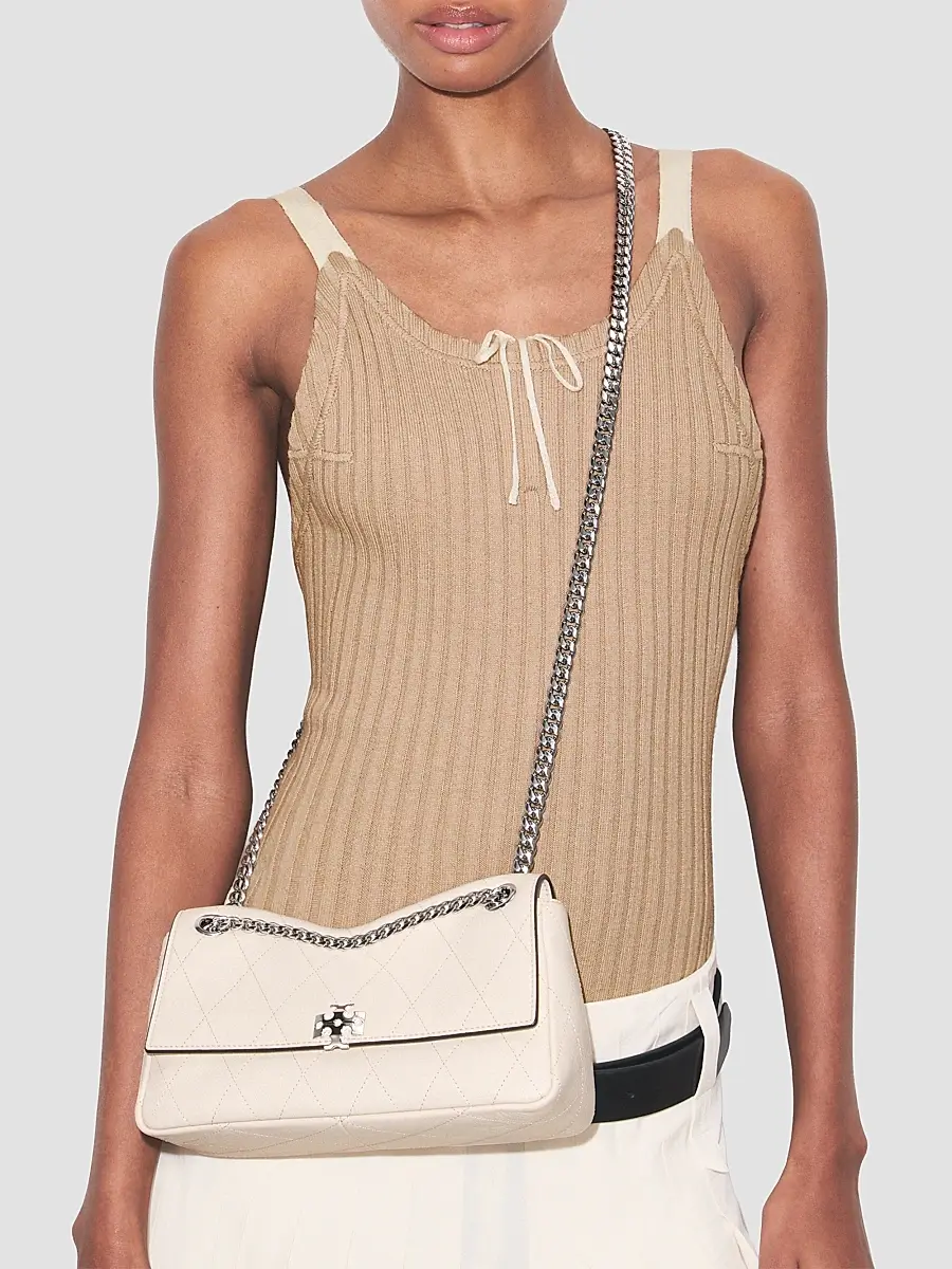 Tory Burch Women's Charlie Quilted Leather Small Shoulder Bag | Thumbnail 2 Tory Burch Women's Charlie Quilted Leather Small Shoulder Bag | Thumbnail 2