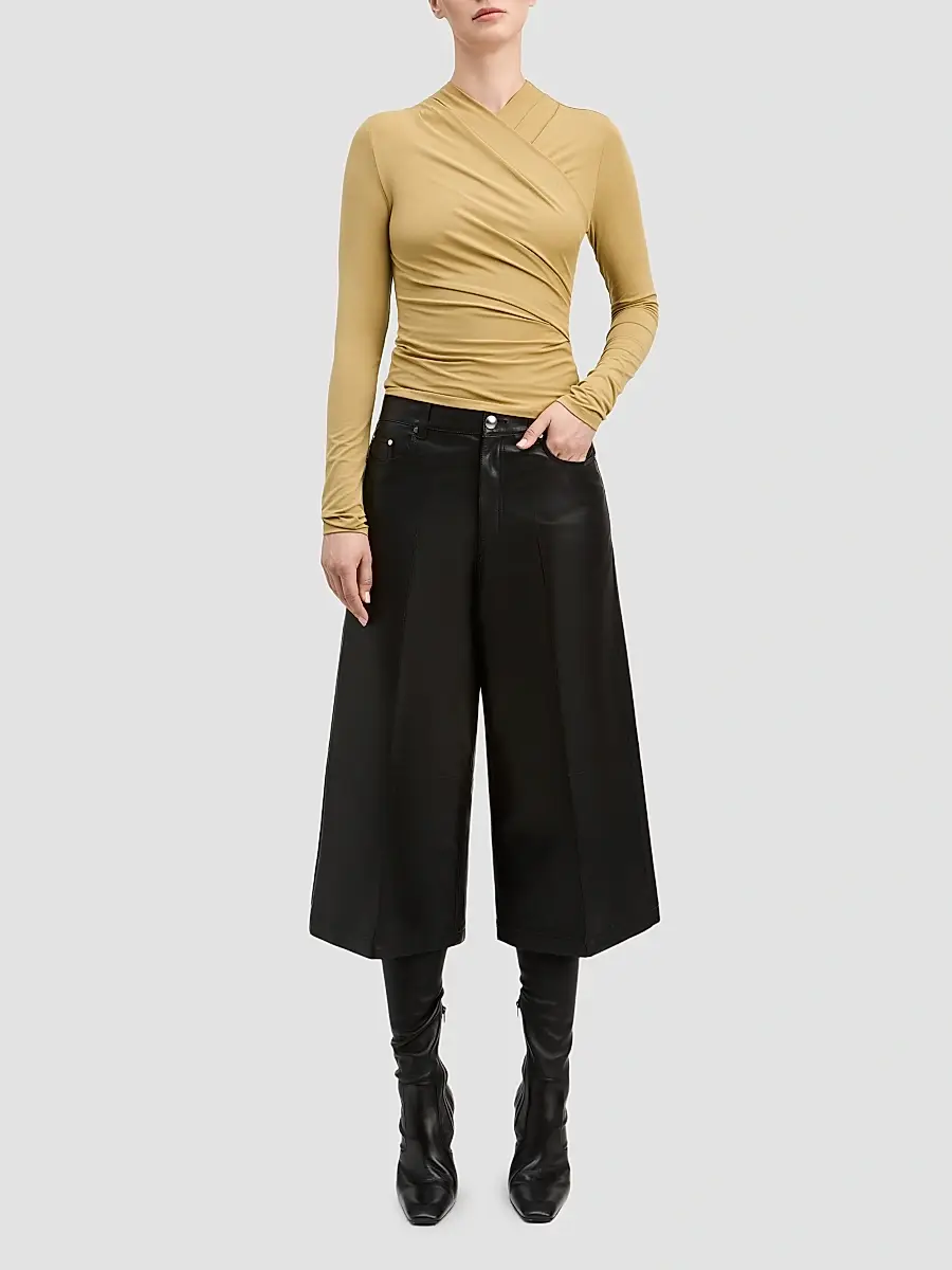 Derek Lam Women's Isaiah Jersey Wrap Top | Thumbnail 2