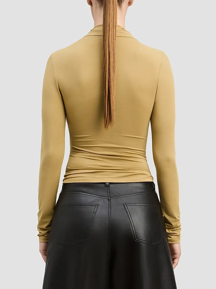 Derek Lam Women's Isaiah Jersey Wrap Top | Thumbnail 3