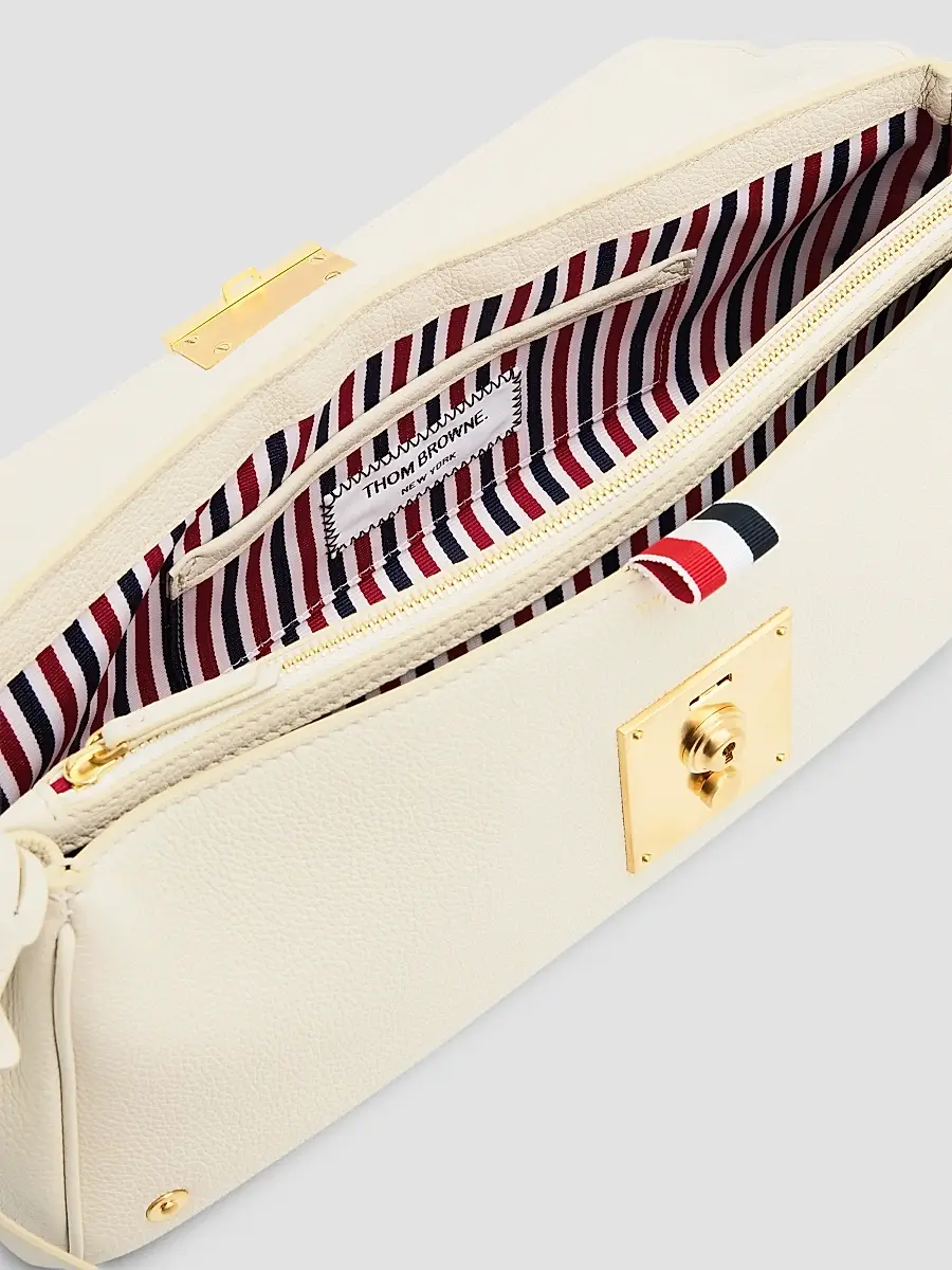 Thom Browne Women's Soft Mrs. Thom Leather Clutch | Thumbnail 4 Thom Browne Women's Soft Mrs. Thom Leather Clutch | Thumbnail 4