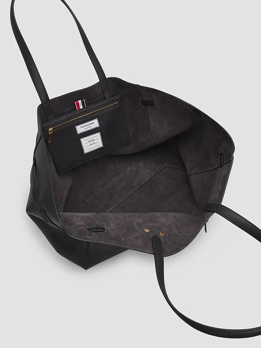 Thom Browne Women's Mr. Thom Cabas Leather Bag | Thumbnail 4 Thom Browne Women's Mr. Thom Cabas Leather Bag | Thumbnail 4