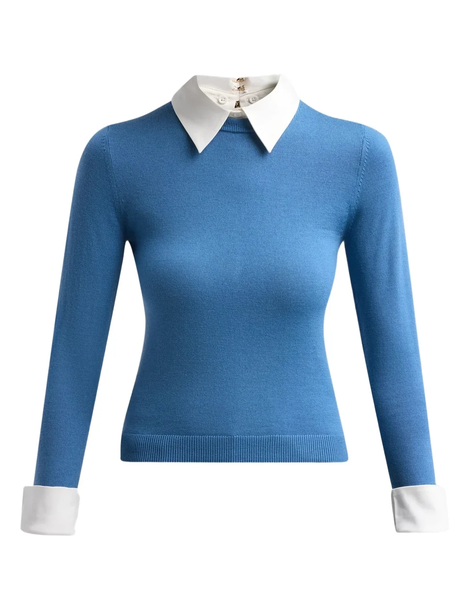 Women's Porla Collared Wool Sweater Women's Porla Collared Wool Sweater